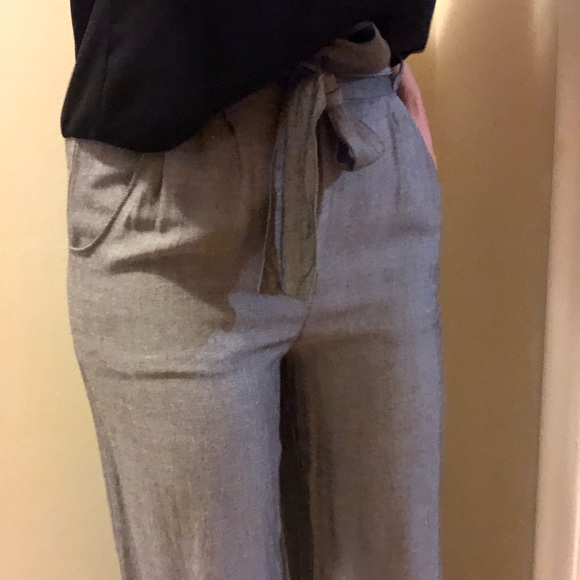 Talula Aritzia Tie Front Wide Leg Pant - Picture 5 of 7